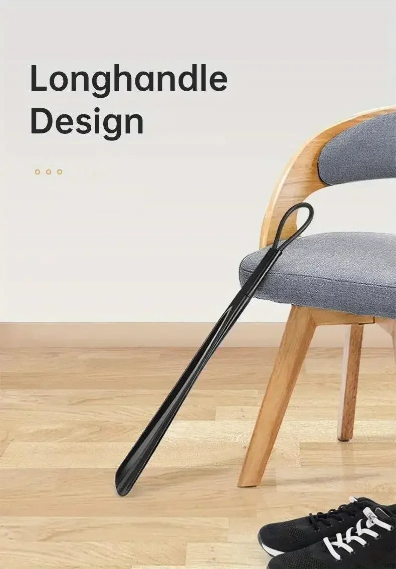 1/2pc long flexible plastic shoe horn for easy wearing of shoes in multiple colors-shoe lifter and spoon shaped shoe accessories - THOOBO!