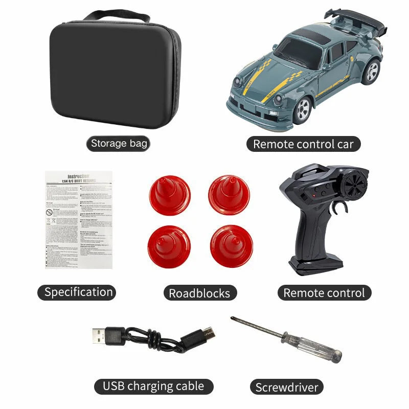 2025 KF20 1:64 Drift RC Car 4-Wheel Remote Control Racing Toy