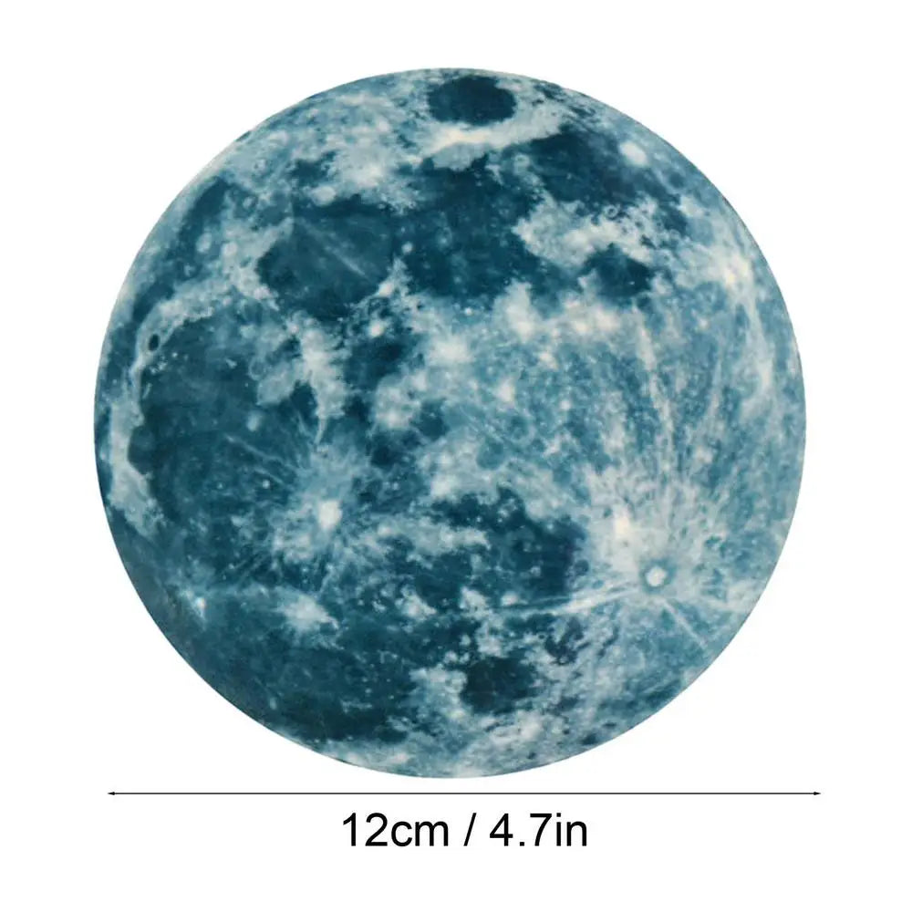 5/12/20/30/40CM Luminous Moon Wall Stickers Aesthetic PVC Fluorescent Self-Adhesive Decal Home Living Room Bedroom Wallpaper - THOOBO!