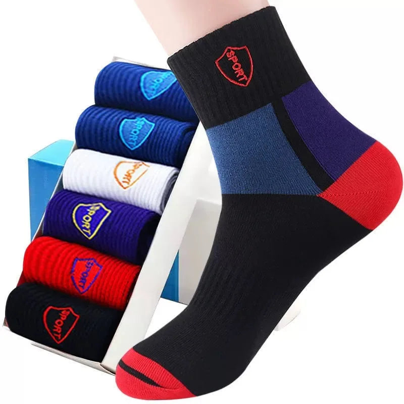 10pairs Breathable Cotton Sports Stockings Men Bamboo Fiber Autumn and Winter Men Socks Sweat Absorption Deodorant Business Sox - THOOBO!