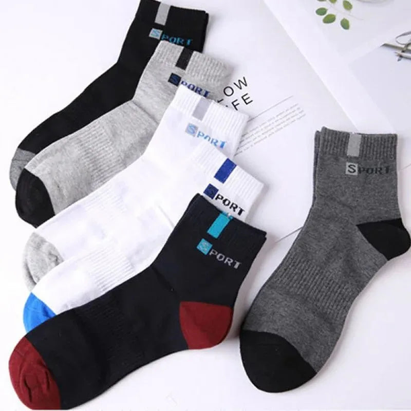 10pairs Breathable Cotton Sports Stockings Men Bamboo Fiber Autumn and Winter Men Socks Sweat Absorption Deodorant Business Sox - THOOBO!