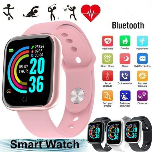 Y68 Smartwatch for All – Your Ultimate Bluetooth Fitness Buddy with Music & Heart Rate Monitor