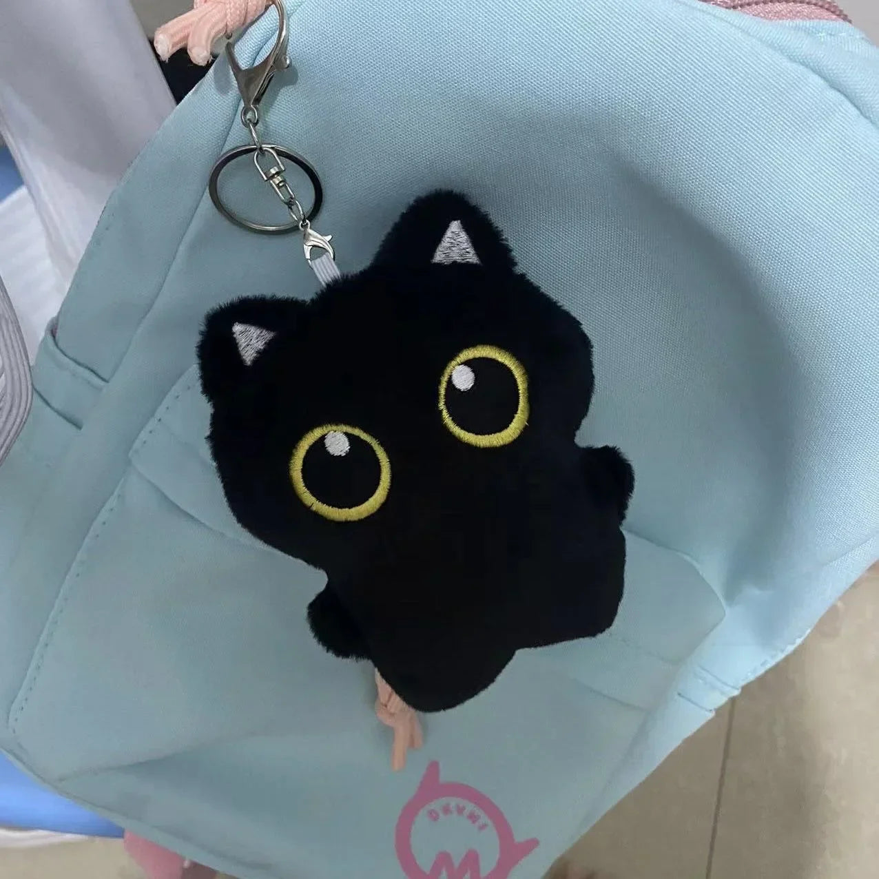 Cute Black Cat Plush Toy Doll – Soft Cuddly Pillow & Pendant Gift