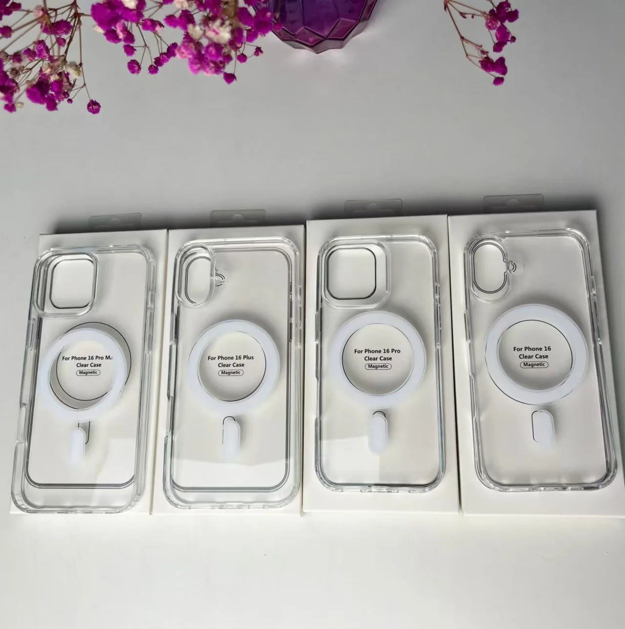 Original Luxury Magsafe Wireless Charging Case For iPhone 16 15 14 13 12 11 Pro Max Plus Mini Magnetic Transparent Bumper Cover - THOOBO!