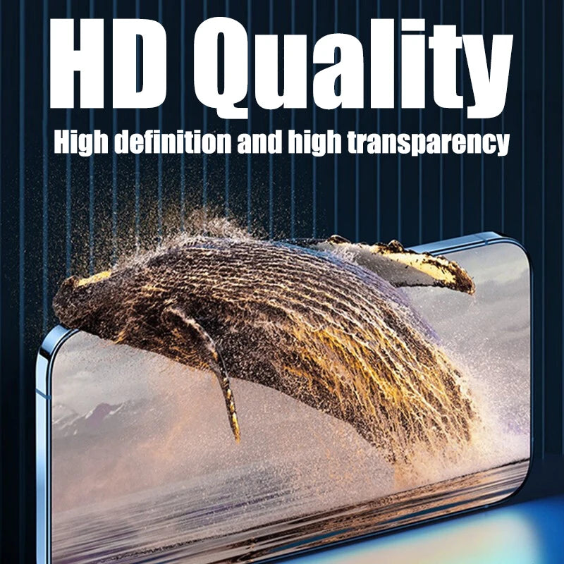 4PCS Tempered Glass for iPhone 11 12 13 14 15 Pro XR X XS Max Screen Protector on for iPhone 12 13 Mini 7 8 6 Plus SE Glass - THOOBO!