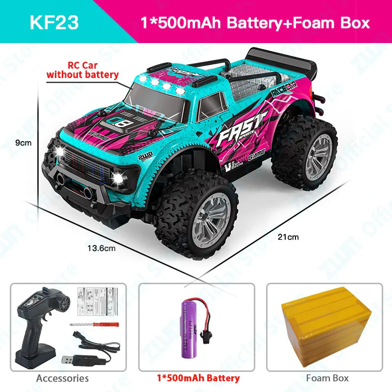 ZWN 1:16/1:20 RC Car 2WD Off-Road Remote Control Car with LED Light