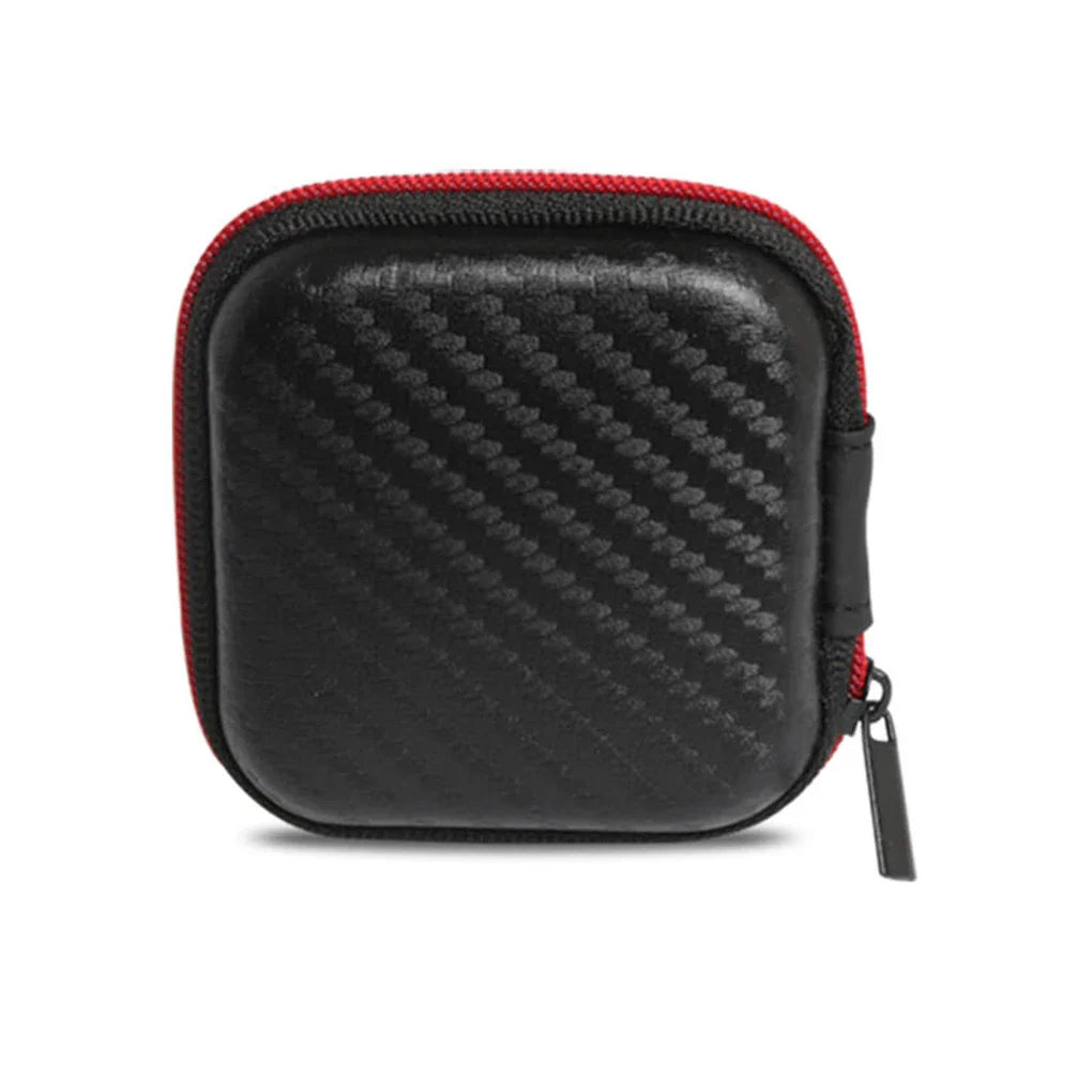 KZ Premium Earphone Storage Bag with Durable Square Headset Case for Indoor, Outdoor, and Travelling – Secure Zippered Earphones Storage Accessories
