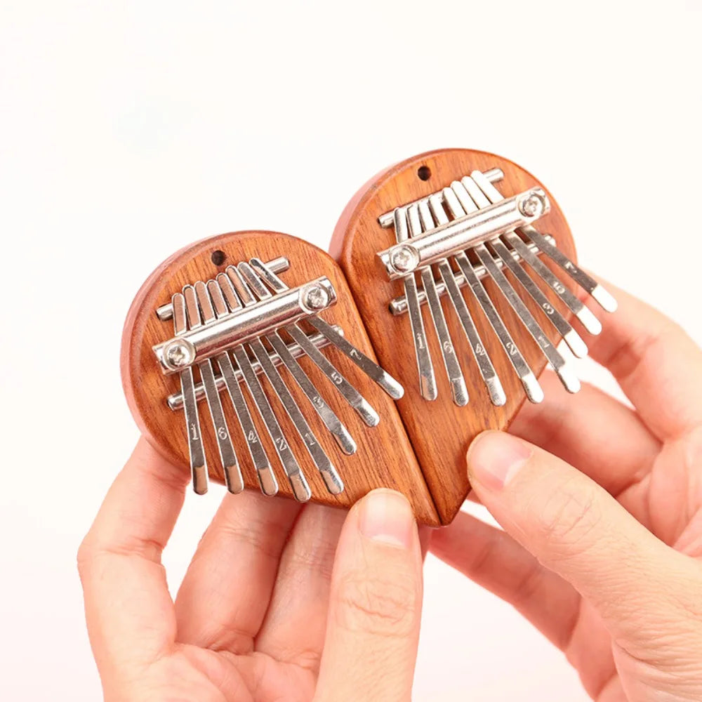 Piano Pendant 8 Key Finger Thumb Piano Marimba Musical Adult Beginners Kalimba Mini Thumb Piano Good Accessory Pendant Gift - THOOBO!