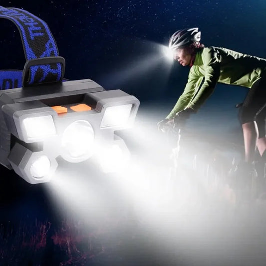 GlowRanger 5-LED BeastLite Headlamp – Rechargeable, Waterproof & Ready for Adventure