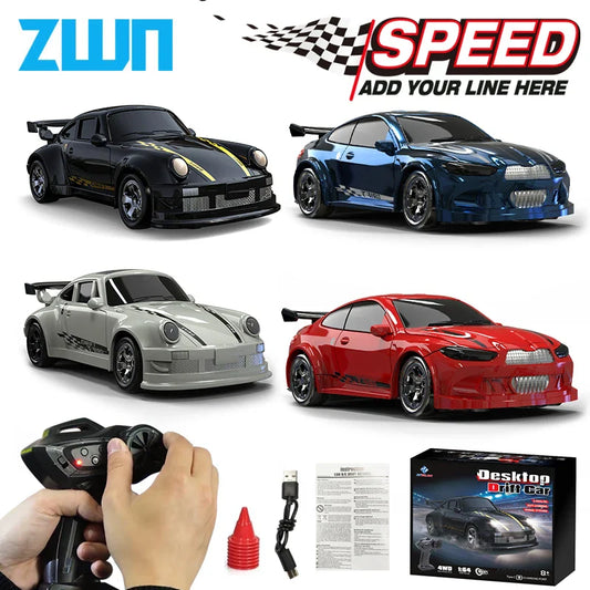 1/64 High-Speed Drift RC Car 4WD Mini Remote Control Racing Toy