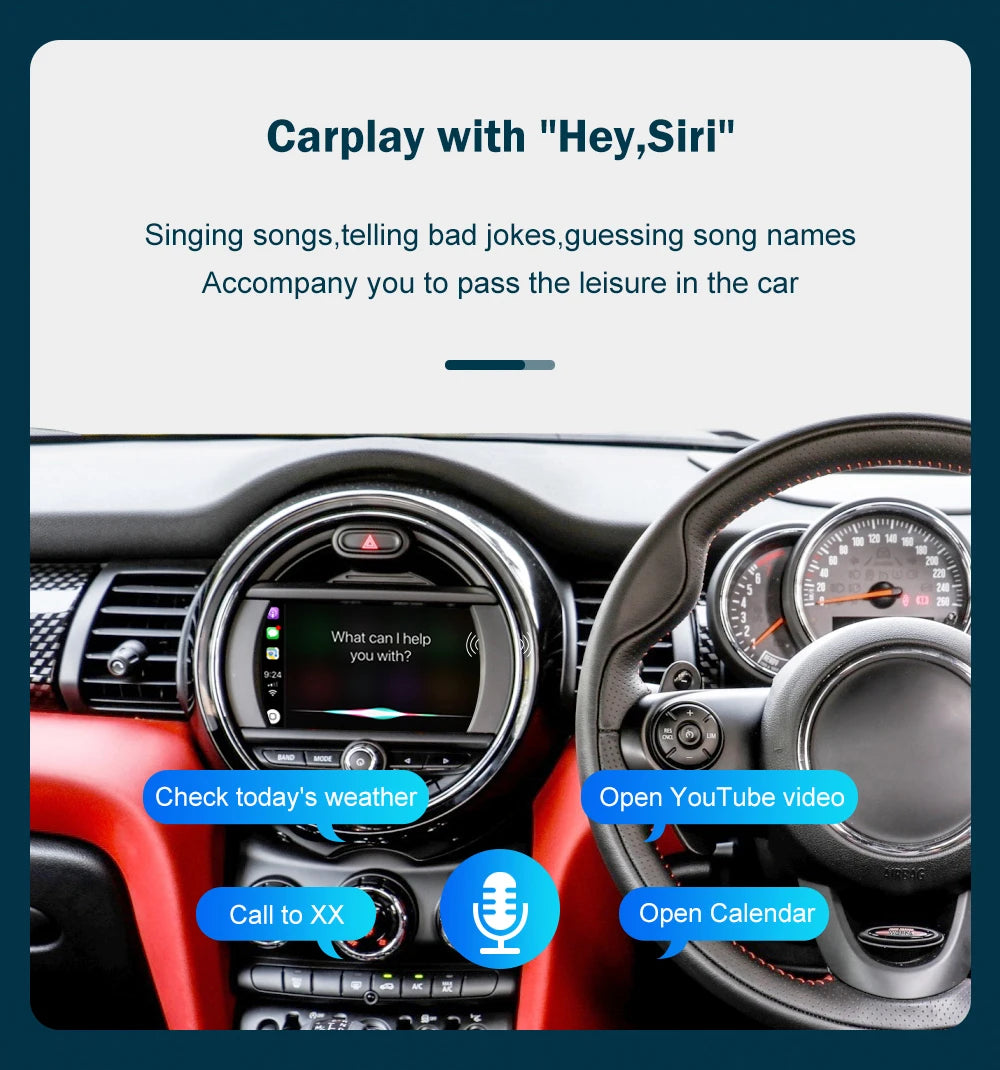 MiniJoy Wireless CarPlay System – Plug-In Happiness for Your MINI Cooper Adventure