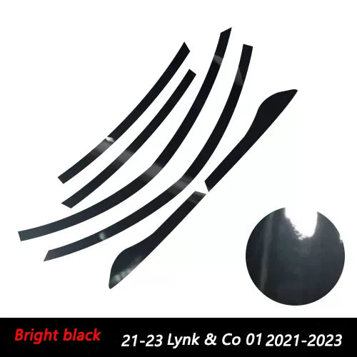 1 Set Door Window Upper Trim Strip Protective Sticker Protector Trim Strip Car Exterior Accessories For Lynk & Co 01 2017-2021