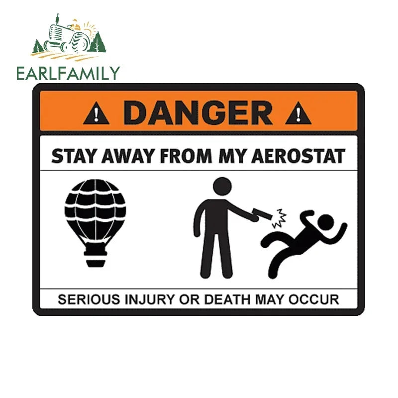 Stay Away From My ATV Sticker – 3D waterproof decal for rides, gear & mischief