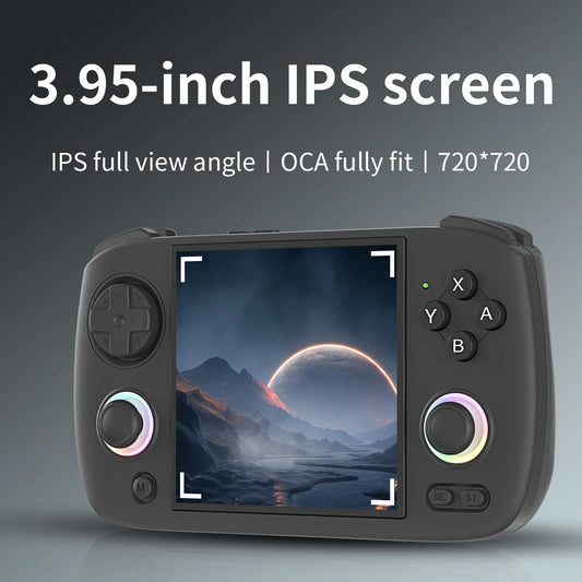 Anbernic RG CubeXX Retro Handheld Game Console 3.95 Inch IPS Screen Linux System Built-in 64G TF Card 5056 Games Support HD Out