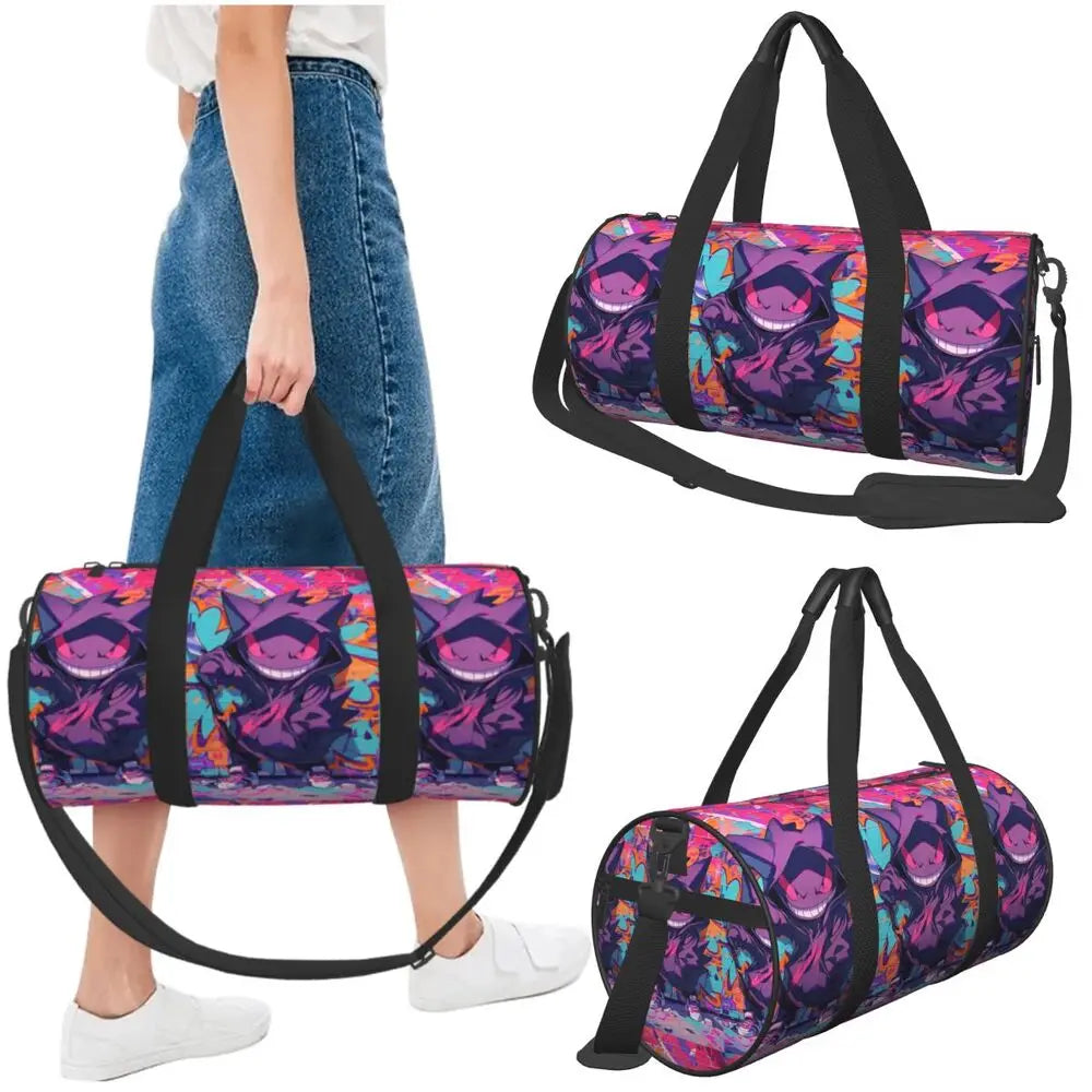 Gengar ShadowPack — Large Waterproof Pokémon Travel & Gym Duffle Bag for Hardcore Trainers