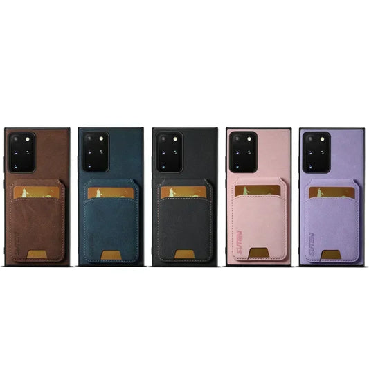 Leather Magnetic Multifunctional Wallet Phone Case For Samsung S24 Ultra S23 S22 Ultra Note20 Ultra S24 Plus