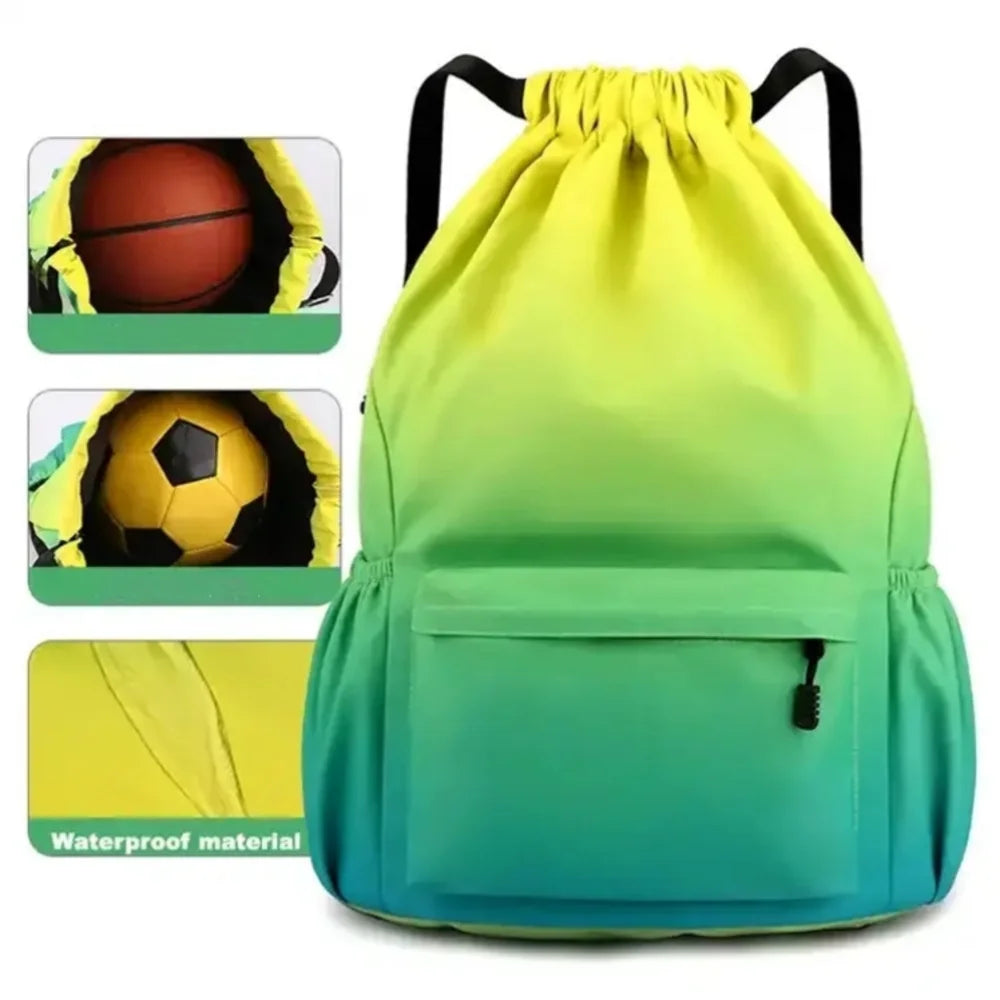 HydroCord Flex — Water-Resistant Drawstring Gym & Swim Backpack for Men & Women