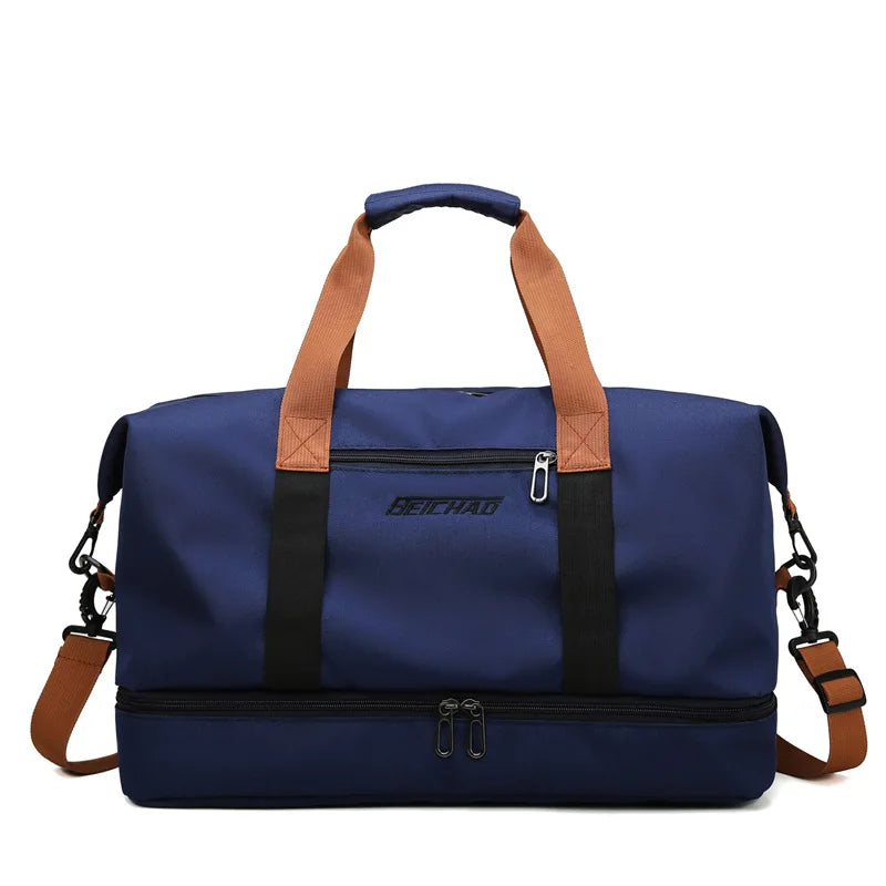 AquaVault Pro — Oxford Waterproof Travel & Gym Tote with Shoe Compartment