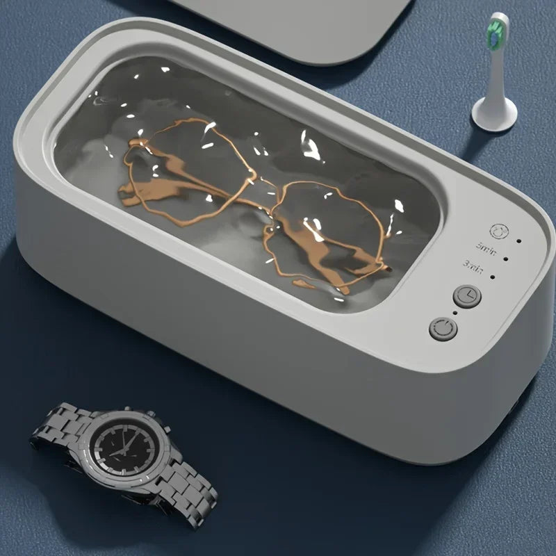 INSIS FEMME “Sonic Bubbler 45K” – Ultrasonic Glasses & Jewelry Spa Cleaner with 360° Micro-Vibration Tech (500ml Power Clean Basin)