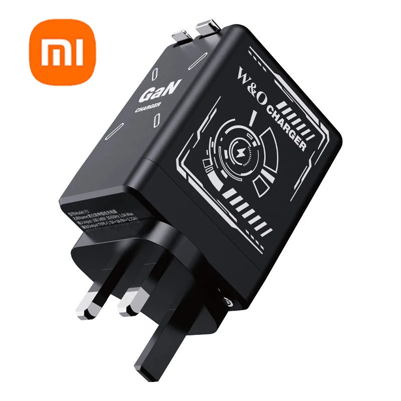 Xiaomi GaN 120W Ultra Fast Charger with Retractable Dual Type-C Cable – Holiday Power in Your Pocket