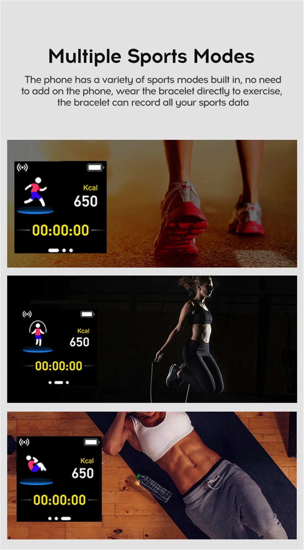 WristIQ 116 – Lightweight Bluetooth Smartwatch for Fitness, Sleep, Messages &amp; Daily Tracking with USB Charging