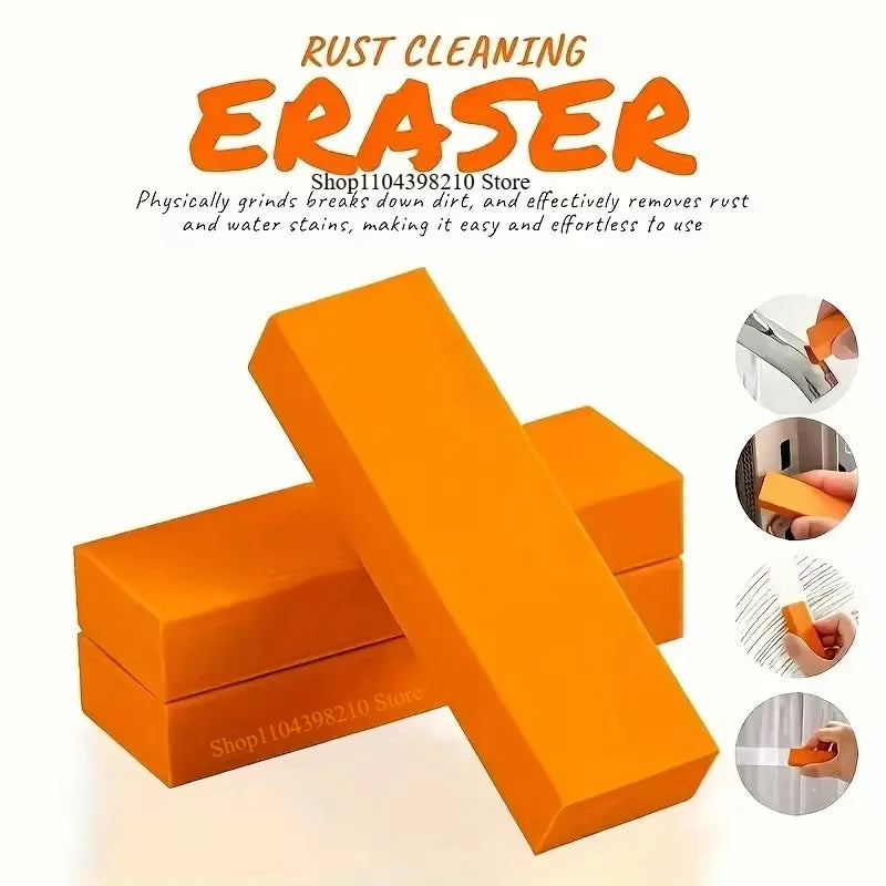 Grime Slayer Pro – Eco Rubber Rust Eraser for Kitchen Faucets & Limescale | Magic Orange Scrub Brick for Stainless Steel & More - THOOBO!