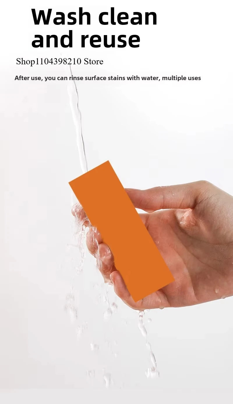 Grime Slayer Pro – Eco Rubber Rust Eraser for Kitchen Faucets & Limescale | Magic Orange Scrub Brick for Stainless Steel & More - THOOBO!