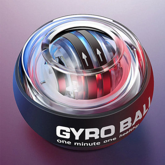 GyroGrace Auto-Start Wrist Force Ball — Steel-Core Grip Trainer & Anywhere Massage Orb (OUT180)