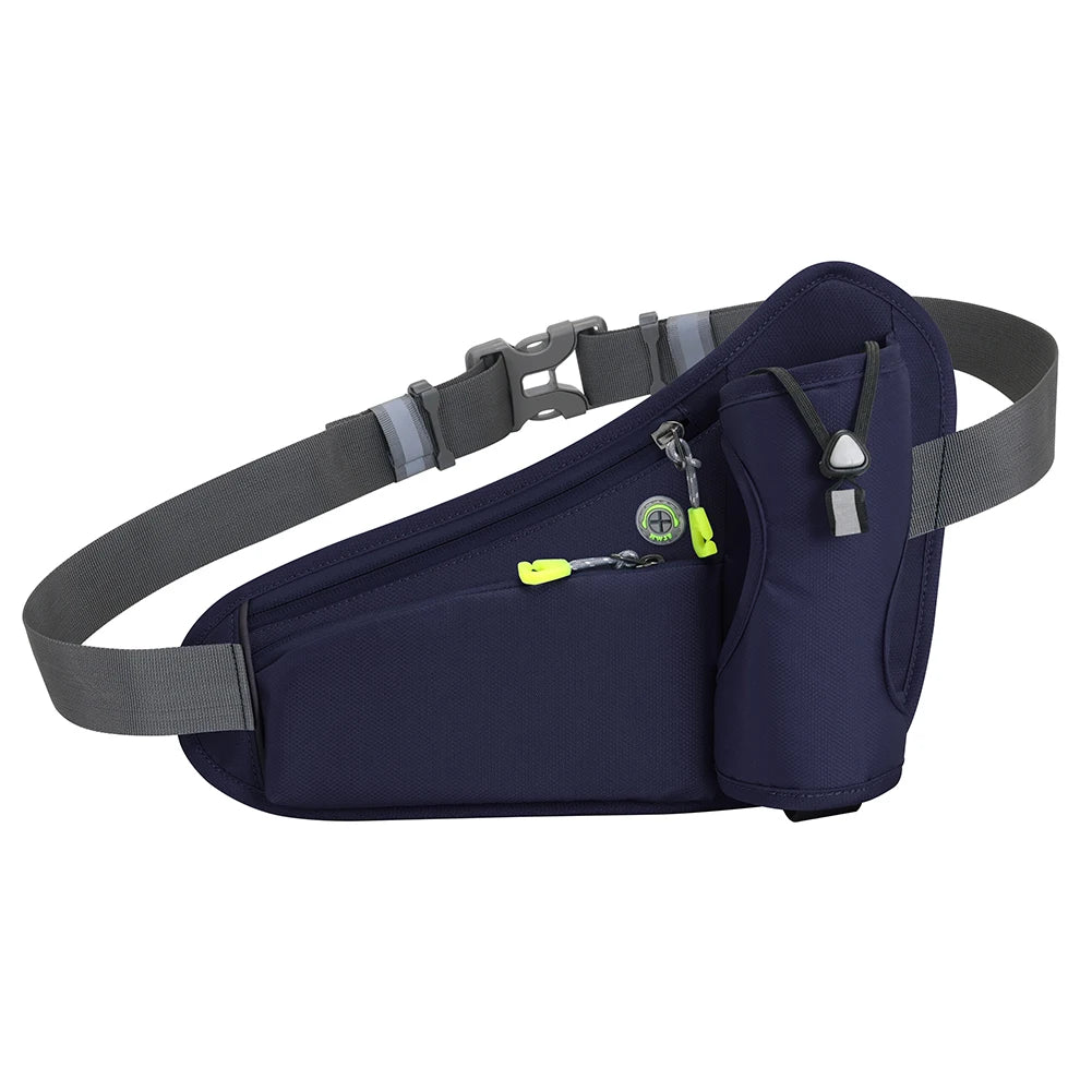 NightSprint HydratePro — Reflective Running Waist Belt With Bottle Holster & Phone Pocket 🏃‍♂️💧