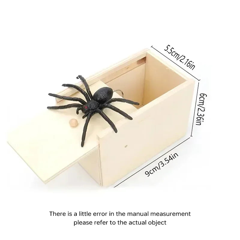 Spider Surprise Wooden Prank Box