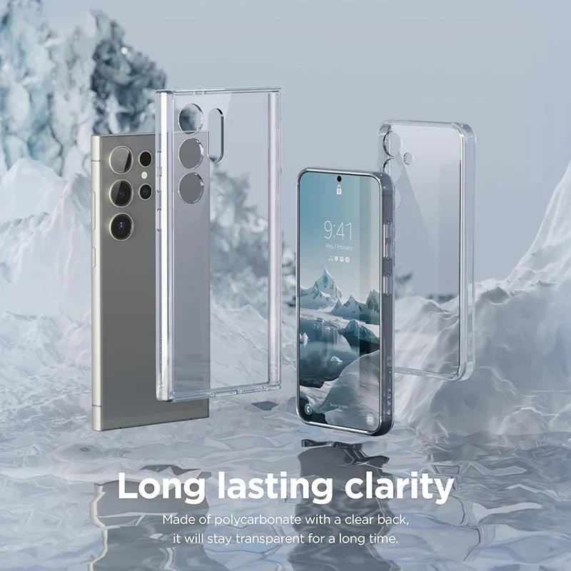 Ultra Thin Clear Silicone Soft TPU Case For Samsung Galaxy S25 Ultra S24 S23 S21 S20 FE S22 Ultra Plus Bumper Capa Cover Fundas