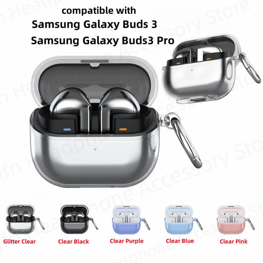 for Buds 3 Case Galaxy buzz3 soft tpu transparent earbuds case Scratch protection cover for women ﻿men Buds 3 Pro/Buds 3 Cases