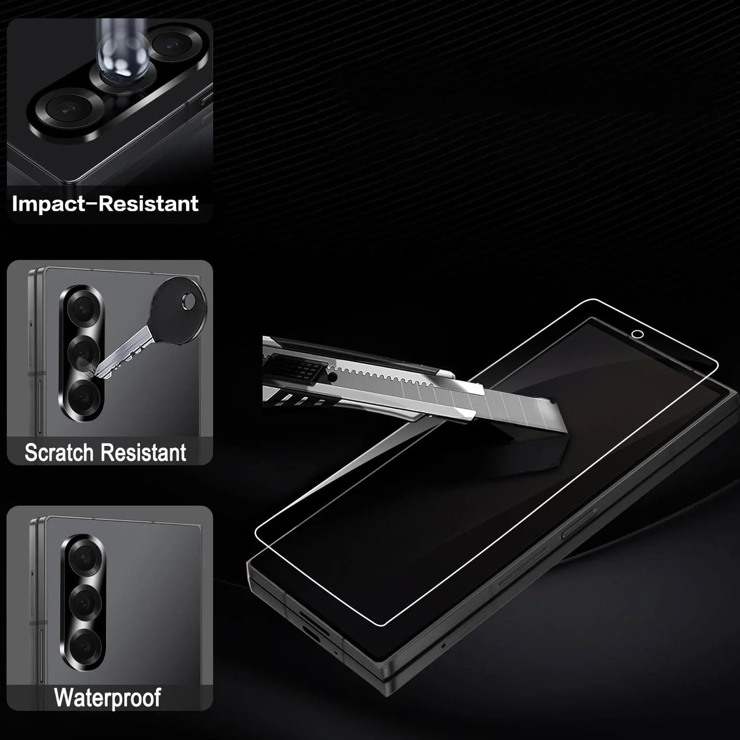 Flexible Hydrogel Film for Samsung Galaxy Z Fold 7 HD Clear Front Back Full Cover Screen Protectors for Samsung Galaxy Z Fold 7