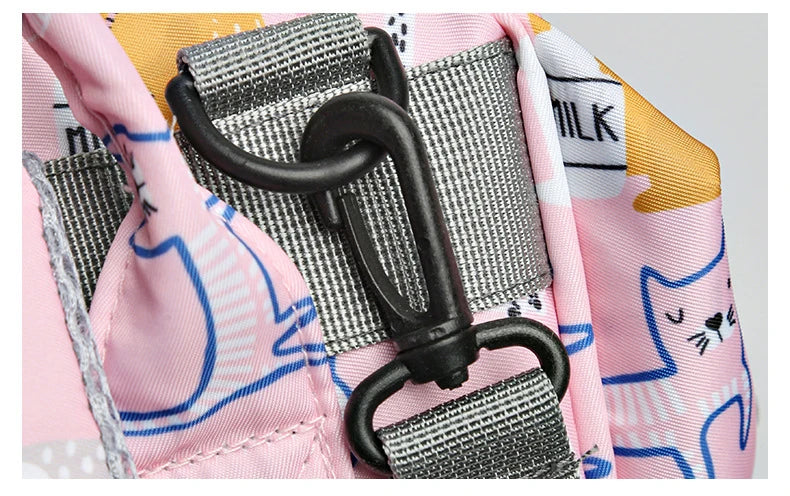 JoyTrail Mommy Backpack — Lightweight Printed Nylon Maternity & Baby Travel Bag with Large Capacity