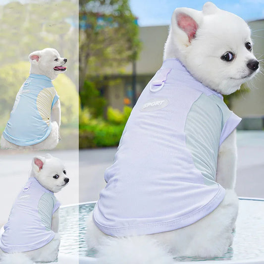 “Breezy Pup Swagger” Summer Cooling Hoodie – Chill Vibes Only for Your Furry Bestie