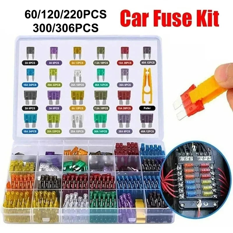 Fuse boxes come in various specifications, with 60 and 120PCS not having medium fuses, while 60PCS are packaged in bags - THOOBO!