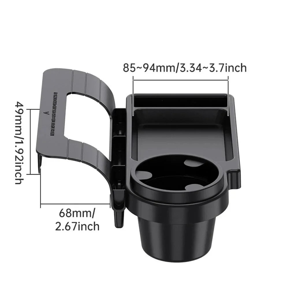 Multifunctional Car Organizer Box Side Door Window Storage Pocket Hanging Storage Rack with Cup HolderAuto Interior Accessories