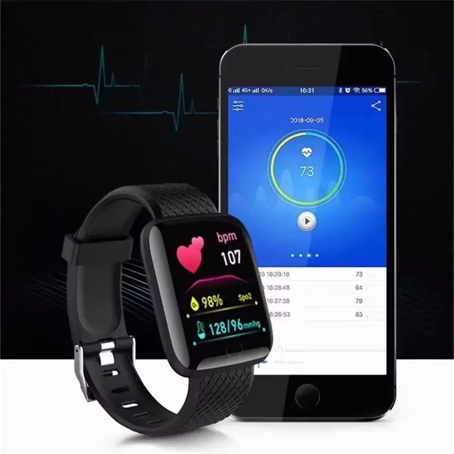 WristIQ 116 – Lightweight Bluetooth Smartwatch for Fitness, Sleep, Messages &amp; Daily Tracking with USB Charging