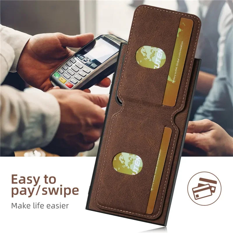 Leather Magnetic Multifunctional Wallet Phone Case For Samsung S24 Ultra S23 S22 Ultra Note20 Ultra S24 Plus