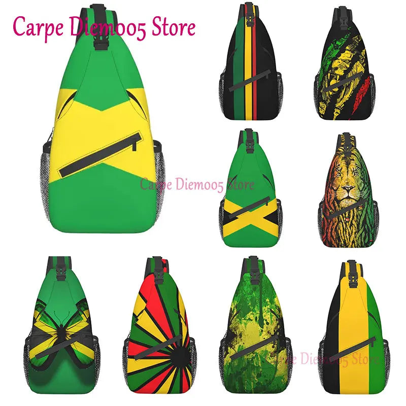 One Love Carry — Jamaica Flag Crossbody Sling Backpack For Everyday Vibes