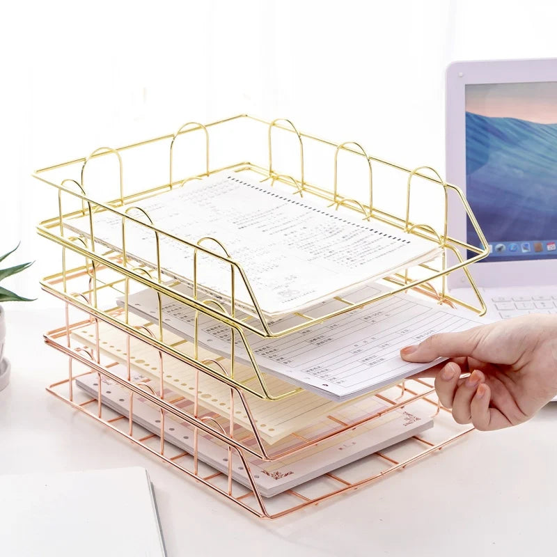 Wall Newspaper Magazine Racks Nordic Metal Iron Wall Hanging Holder Book Shelf Storage Organizer DIY Home Storage Decoration - THOOBO!