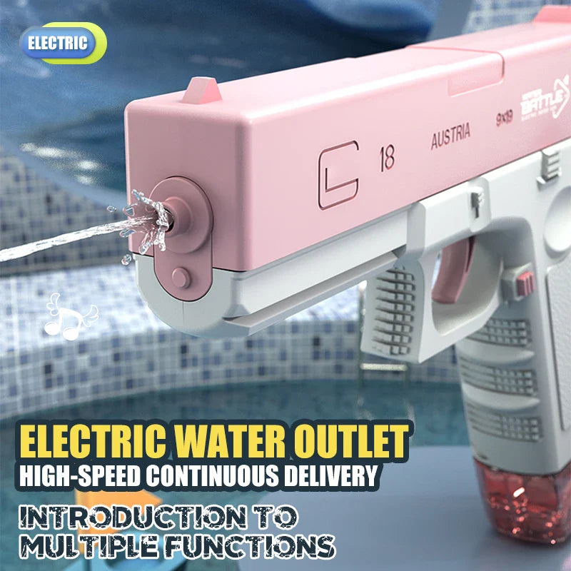 Electric Water Gun, Automatic Squirt Guns Water Pistol  Large Capacity Summer Outdoor Beach Swimming Pool Party Toy