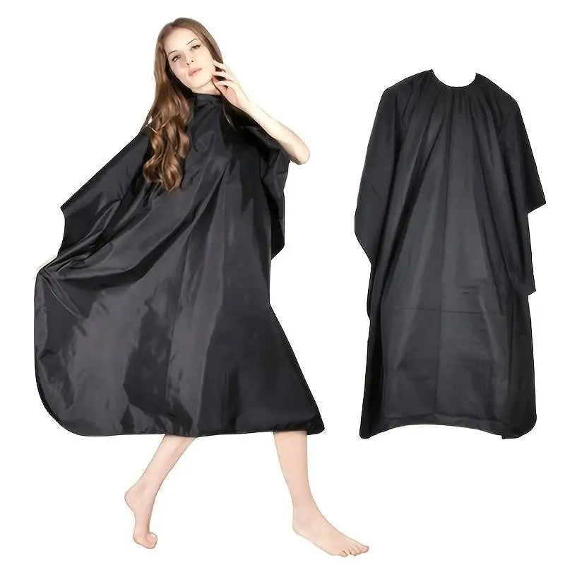 ProCut Hairdressing Cape – Durable, Waterproof Salon Gown for Hair Stylists, Barbers & Home Haircuts (Black 140×90cm)