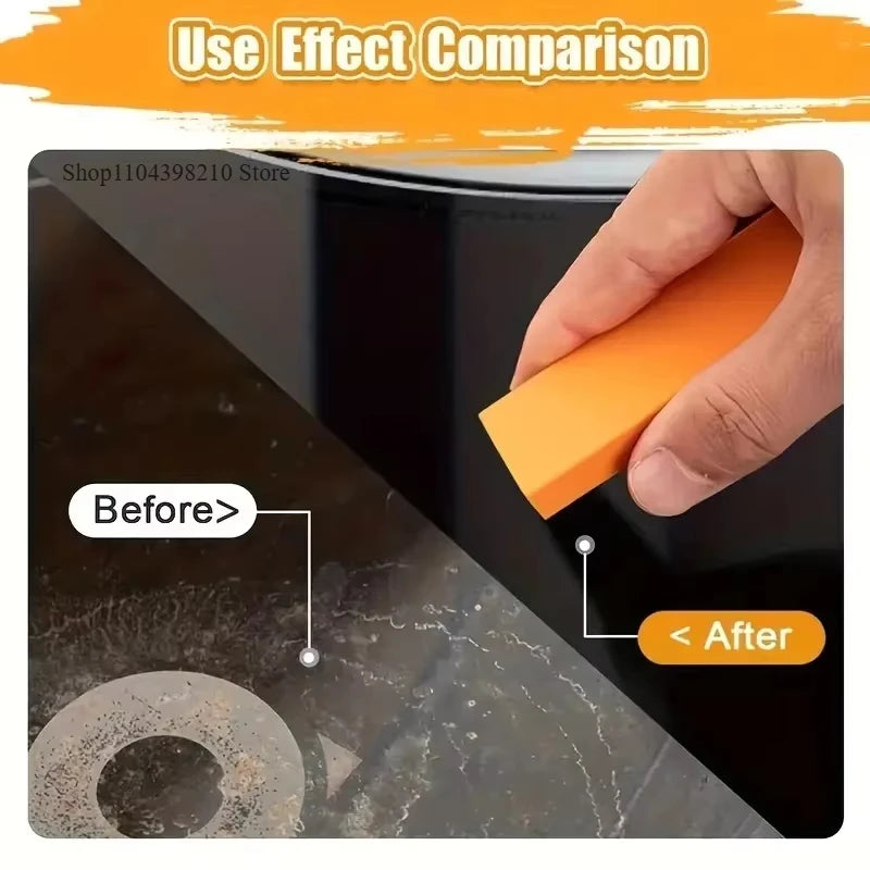 Grime Slayer Pro – Eco Rubber Rust Eraser for Kitchen Faucets & Limescale | Magic Orange Scrub Brick for Stainless Steel & More - THOOBO!