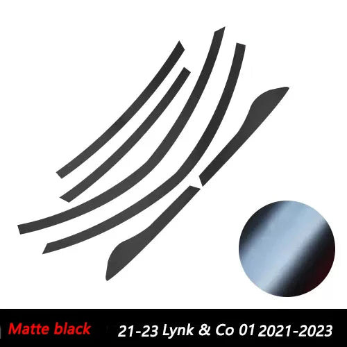 1 Set Door Window Upper Trim Strip Protective Sticker Protector Trim Strip Car Exterior Accessories For Lynk & Co 01 2017-2021