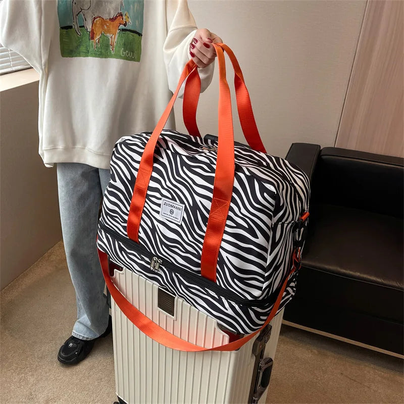 SkyVault Oxford — Waterproof Large-Capacity Travel & Gym Tote for Fashion, Fitness, and Flight