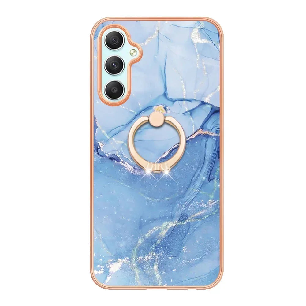 Phone Case For Samsung Galaxy S20 S21 S22 S23 S24 Ultra A15 A25 A35 A55 A14 A24 A34 A54 Protect Cover Ring Holder Slim Fit Coque