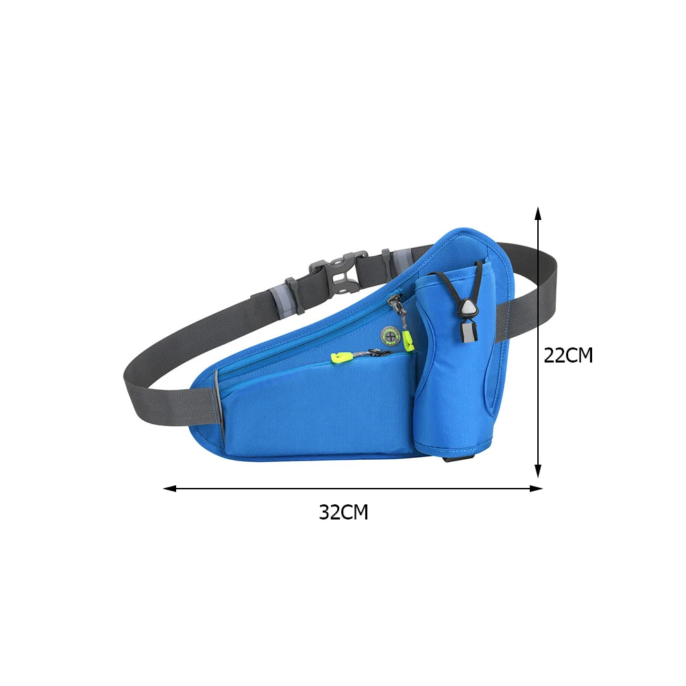 NightSprint HydratePro — Reflective Running Waist Belt With Bottle Holster & Phone Pocket 🏃‍♂️💧