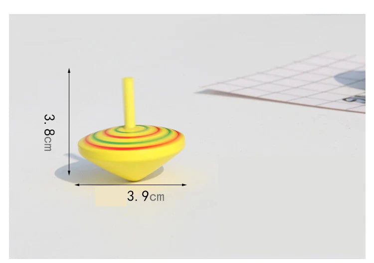 4Pcs Wooden Gyro Toy – Colorful Finger Spinner Party Favor for Kids