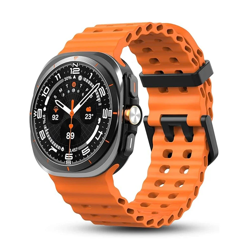 Original Strap for Samsung Galaxy watch Ultra 47mm accessories Marine Silicone Sport Bracelet Correa Galaxy watch 7 Ultra Band
